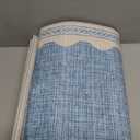 Scalloped Rug 2x6 Runners for Hallways, Solid Blue Runner Rug Non Slip Scalloped Bath Runner, Washable Rugs for Bedroom Girls, Rugs for Kitchen Floor Soft Dorm Nursery Carpet for Bedside