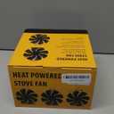 Tomersun Wood Stove Fan 8 Blades Heat Powered, Fireplace Fan Woodstove fan (Included Bracket), Wood Burning Stove Non Electric Thermoelectric Thermal Fan w/Thermometer