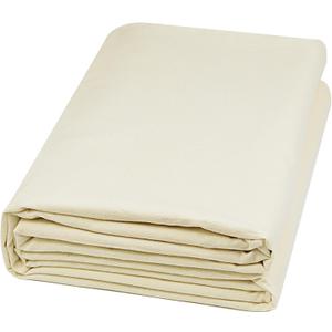 HOTGODEN Light Weight 100% Cotton Muslin Fabric: 63 inch x 10 Yards Unbleached Muslin Linen Fabric Material for Sewing Material Apparel Cloth (Natural)