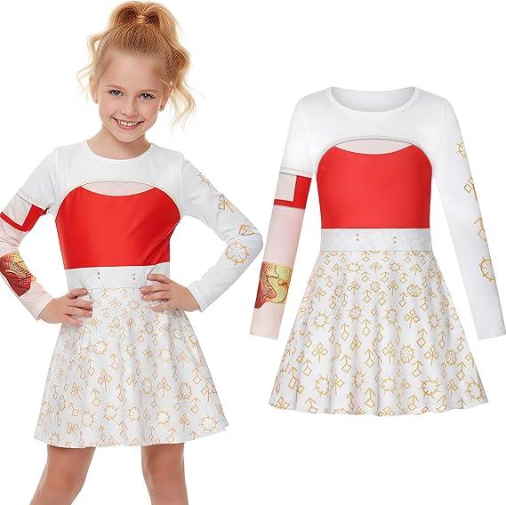  ZGXYZXMY Zombies Costume for Girls Nova Costume,Cheerleader Dress for Character Halloween Cosplay (7-8 Years) : Clothing, Shoes & Jewelry