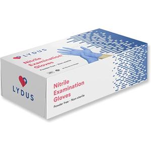 OSTC Lydus 4 Mil Latex Free Nitrile Textured Finger Exam Gloves - Small (Box of 100)