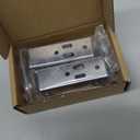 0.9Inch Low Profile Casters Wheels Set of 4, Mini Long Frame Rigid Caster, Small Fixed Caster Wheels for Furniture, Drawer, Door, Bookcase, DIY(Load44Lbs/Each), Vertical or Horizontal Installation