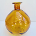 HD 10in Amber glass Vase