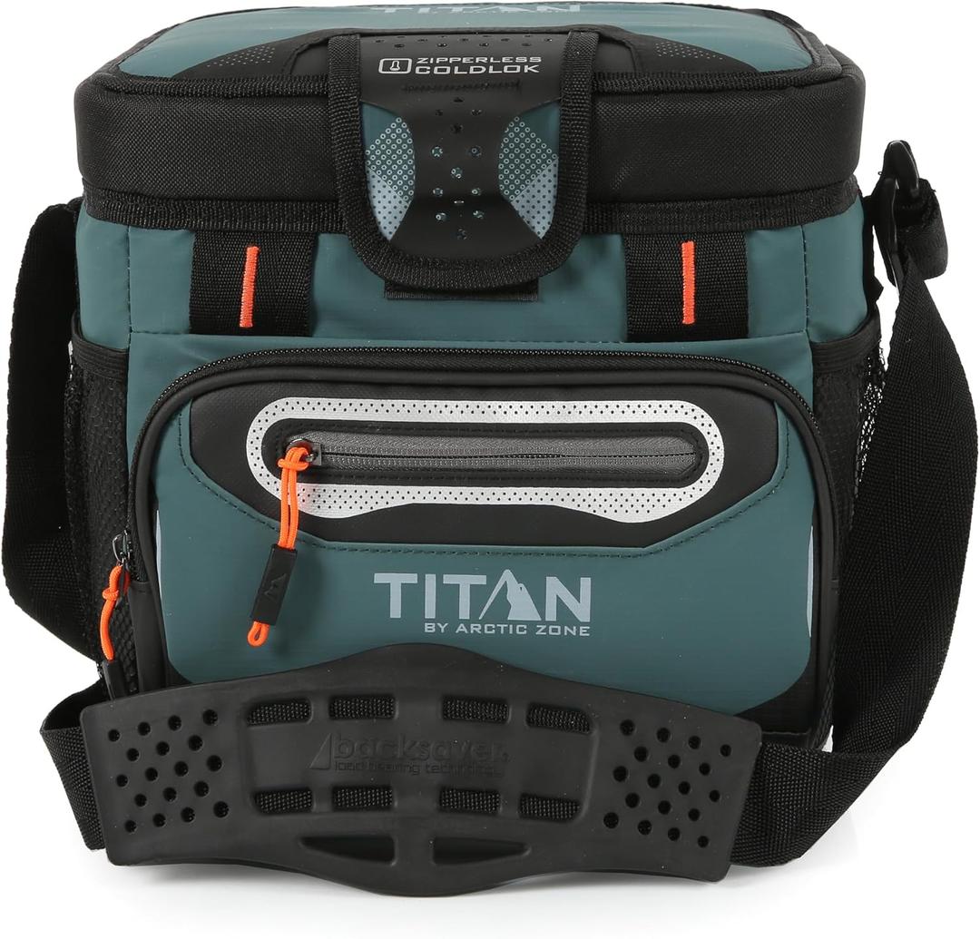Titan by Arctic Zone Deep Freeze Cooler - Zipperless Hardbody Cooler - Deep Freeze Insulation, HardBody Liner, and SmartShelf, 9 Can