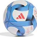 Adidas Unisex MLS Soccer Ball (3, White/Glory Blue/Lucid Red)