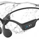 SAMVEK Swimming Headphones Bone Conduction Headphones, IP68 Waterproof Wireless Earphones built-in MP3 player 32G Memory,Underwater Swimming Headphone, Bluetooth 5.4 Open Earphone for Running, Cycling