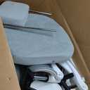 Ergonomic Office Chair with Footrest - Adjustable Lumbar Support & Headrest, 90-160 Reclining Mesh Back Computer Chair - Home Office/Gaming, 350lbs Capacity (Light Grey)
