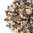 Pulovin 5 lbs Pebbles for Indoor Plants, Succulent, Bamboo, Vase, 3/8" Plant Rocks for Pots Indoor, Small River Rocks Decorative Pea Gravel, Highly Polished