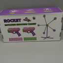 2-Player Shooting Game Toy, Foam Dart Toy Gun with Auto Reset Rotating Shooting Target, Ideal Gift for Kids Ages 6,7,8,9,10+ Pink