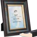 5x7 Vintage Picture Frame with Glass, Wooden Photo Frame, Retro Design 5 x 7 Vintage Frames for Home and Office, Home & Wedding Decor, Blue