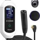Level 2 Tesla Charger 40 Amp, Portable EV Charger for Tesla, NACS Connector, Electric Car Chargers for Tesla Model Y/3/S/X, LED Display & App Control(240V, NEMA14-50 Plug, 25ft Cable)