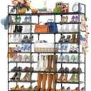 Kottwca 9-Tier Metal Shoe Rack Organizer for 50-55 Pairs - Space Saving Shoe Storage Shelf for Entryway, Closet, Bedroom, Hallway