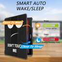 Tri-Fold Case Compatible with Samsung Galaxy Note 10.1 inch SM-P600 P601 P605 Tablet and Samsung Galaxy Tab Pro 10.1 SM-T520/T525(2014 Edition) - Premium PU Leather Tri-Fold Cover with Auto Sleep/Wake (One Size, Big Eyes)