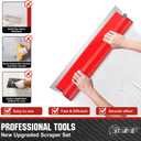 Drywall Skimming Blade Set with 30" - 48" Extension Handle 10in/24in/32in Stainless Steel Skimming Blades for Wall Surface Smoothing Ideal for Drywall Plaste Wallboard Repair Joint