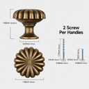10 Pack Antique Brass Cabinet Knobs for Kitchen Cabinets and Dresser DrawersZinc Alloy Hardware Handles PullsVintage Cupboard Drawer Knob