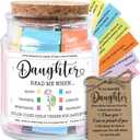 NewEleven Mothers Day Gifts for Daughter - Inspirational, Birthday, Confirmation Gifts For Daughter, Teen Girl, Adult Daughters - Daughters Birthday Gift Ideas From Mom, Dad - Bible Verse Jar