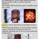 CAMPINGMOON T-HEATER GASWARE Gas Heater Propane Isobutane for Camping Outdoor Collaboration Limited Edition with EVA Case (BKNX-92+Z22)