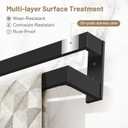Matte Black Double Towel Bar,32 Inch Towel Rack for Bathroom Stainless Steel Towel Holder Wall-Mounted Bathroom Hardware Accessories