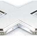 1 OEM 2007-2018 4x4 Emblem 4 x 4 Badge 3D Nameplate Decal Replacement for 1500 2500 3500 Flat Letter (Chrome)