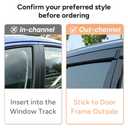 MIALUTY® Window Visors Rain Guards for Hyundai Sonata 2020-2026, Out-Channel Vent Visors Heat Insulation Sun Shade Accessories for Cars