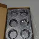 Muffin Cupcake Pan, Muffin Tins Nonstick 6, Muffin Top Cookie Cheese Cake Pan for Baking, Toast Oven Baking Supplies Small Cake Pans Muffin Cups Non Stick