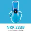 130 Solid Color Edition, Kids Ear Protection Earmuffs, Hearing Protection for Kids, One Size for 3-16 Yr Old (Neon Blue)