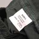 SeekMe Women's Corduroy Pants Barrel Mid-Rise Elastic Waist Cord Pants Casual Wide Leg Baggy Trouser with Pockets Large