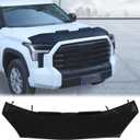 Aunginsy Car Hood Protector Bra Compatible with Toyota Tundra/Sequoia 2022 2023 2024 Front Hood Cover Leather Protector Cover Half Hood Bonnet Bra Front Car Cover Mask Hood Shield Exterior Accessories (Black)