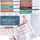 TribeRN Anatomy & Physiology Study Guides - Set of 10 Human Anatomy Guides for Nursing Students, School, College, Medical Professions - 12 Topics on Body Systems w/ Reference Charts & Terminology
