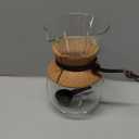 Bodum 34oz Pour Over Coffee Maker, High-Heat Borosilicate Glass with Reusable Stainless Steel Filter and Cork Grip - Made in Portugal