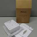 Wall Outlet Extender with Surge Protector, 6 AC Outlets, Shelf, 2 USB & USB C Charging Ports - Home & Dorm Plug Expander (White)