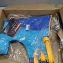Tuff Pupper Dog Life Jacket | High Buoyancy Dog Swim Vest with Rescue Handle | Adjustable Secure Fit | Reflective Safety Trim | Pet Flotation Jacket for Swimming Boating Kayaking (Blue/Yellow, L)