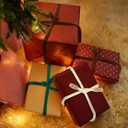 Zhengmy 16 Pcs 25 Inches Christmas Velvet Garland Ties Christmas Decorative Twist Ties for Banister Stairway Railing Reusable Flexible Twist for Xmas Home Decor Holiday Craft Wrapping(Earth Tones)