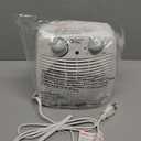 Comfort Zone Indoor Space Heater with Adjustable Thermostat, Fan Forced, Electric, Overheat Protection, Safety Tip-Over Switch, Energy Efficient, Ideal for Home, Bedroom, & Office, 1,500W, CZ45E (White)