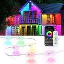 Permanent Outdoor Lights for House, 100ft Smart RGB LED Eave Lights Outdoor Decor with App/Remote Control, IP67 Waterproof Lighting with Multi Scene Modes for Christmas, Daily, Party, Holiday