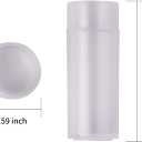 100Pcs 5ML Small Pill Plastic Containers Empty Pill Bottles Sample Bottles Vial Test Tube with Caps by HRLORKC