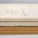 Lightomorrow Bulletin Board, 36 x 24 inches Felt Board - Decorative Pin Board, Cork Board Alternative for Wall, 3' x 2' Foldable Self-Adhesive Vision Board Prayer Board with 20 Pushpins - Oatmeal