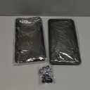 License Plate Protector 2PCS, Clear License Plate Cover & Frames, Rust-Proof Auto Car License Plate Covers and Frames Holder with Screws & Caps, Universal Tag Cover for License Plate (Black)