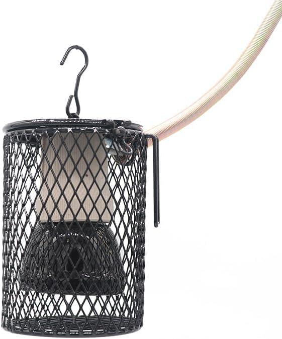 lygchii Bird Heat Lamp, Protective Reptile Heater Guard- Mesh Cage Lampshade Cover for Various Pets Including Reptiles