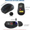 Wireless Keyboard and Mouse Combo, EDJO Full-Sized 2.4GHz USB Computer Wireless Keyboard and Optical Mouse for Windows, Mac, Laptop/Desktop/PC