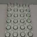 U-Pack 24pieces of Square Glass Spice Bottles 4 oz Spice Jars with Silver Metal Lids, Shaker Tops, and Labels