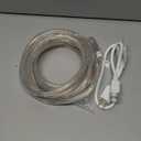 LED Rope Lights, 16ft Warm White Strip Lights, Connectable and Flexible Tape Lights with Fuse Holder, Clear Thick PVC Jacket and High Brightness Advanced LEDs, Waterproof for Indoor Outdoor Use