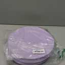 NA Set of 10 Large Dinner Plates 11 Inch, Reusable Wheat Straw Dessert Dishes, Round Pasta Salad Serving Plate, Unbreakable Fiber Tableware for Party Steak Pizza (Purple)