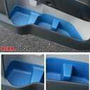Mabett Door Side Storage Tray for Ford Maverick 2022-2025 Accessories(Not Fit 2026), TPE Front and Rear Doors Storage Insert Organizer Boxs 4PCS Set Fit Maverick(Blue)