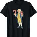 67 Funny George Washington Meme Six Seven Gen Alpha Slang T-Shirt S