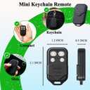 RAQUEL 2 Remote work for Genie & Overhead Intellicode Garage Door Opener Remote with Keychain,Replacement GIT-1/ACSCTG Type 1,GIT-3/ACSCTG Type 3, 4-Button