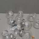 10 Pack Christmas Plastic Snow Globes Kit Includes 10 Clear Snow Globe, 20 Mini Xmas Trees, 10 Christmas fillable Ornaments, 1 Xmas Sticker with Glitter for DIY Crafts Home Winter Decor