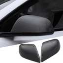for Tesla Model 3 Rearview Mirror Guard Cover, Side Mirror Cover Exterior Accessories fit for Tesla Model 3 2017-2025 (Model 3-Matt Carbon Fiber Pattern)