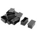 Qtqgoitem Rubber Hotel Rectangle Shaped Furniture Wardrobe Chair Leg Cover Cap Pad 12pcs (Model: 914 6cd e65 7f4 722)