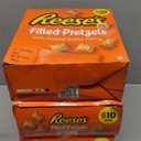 Reese's Filled Pretzels, Peanut Butter Pretzel Nuggets, Crunchy, Ready to Eat, Sweet and Salty Snack, 1 oz Bags (10 Count), 3 Pack, BBD:  08/22/26